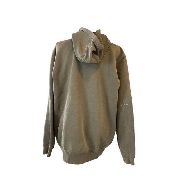 Y2K Carhartt Original Fit Military Green Distressed Thrasher Hoodie Size Medium - Picture 2 of 16